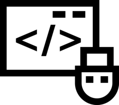 Page Code And Usb Device Simple Line Art Svg, Free Vectors File